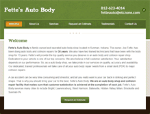 Tablet Screenshot of fettesautobody.com